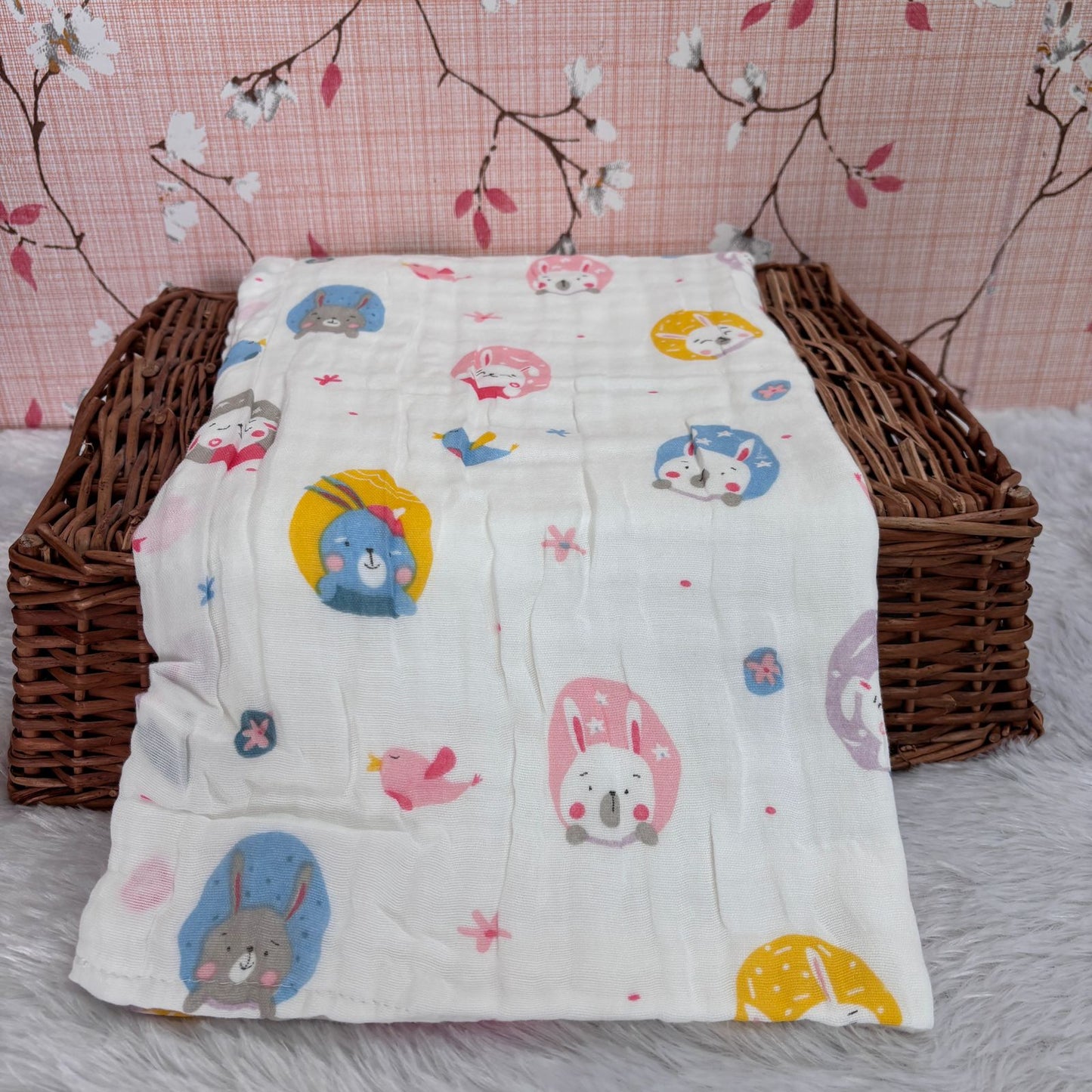 Muslin Crinkled 6 Layer Bath Towel MN01