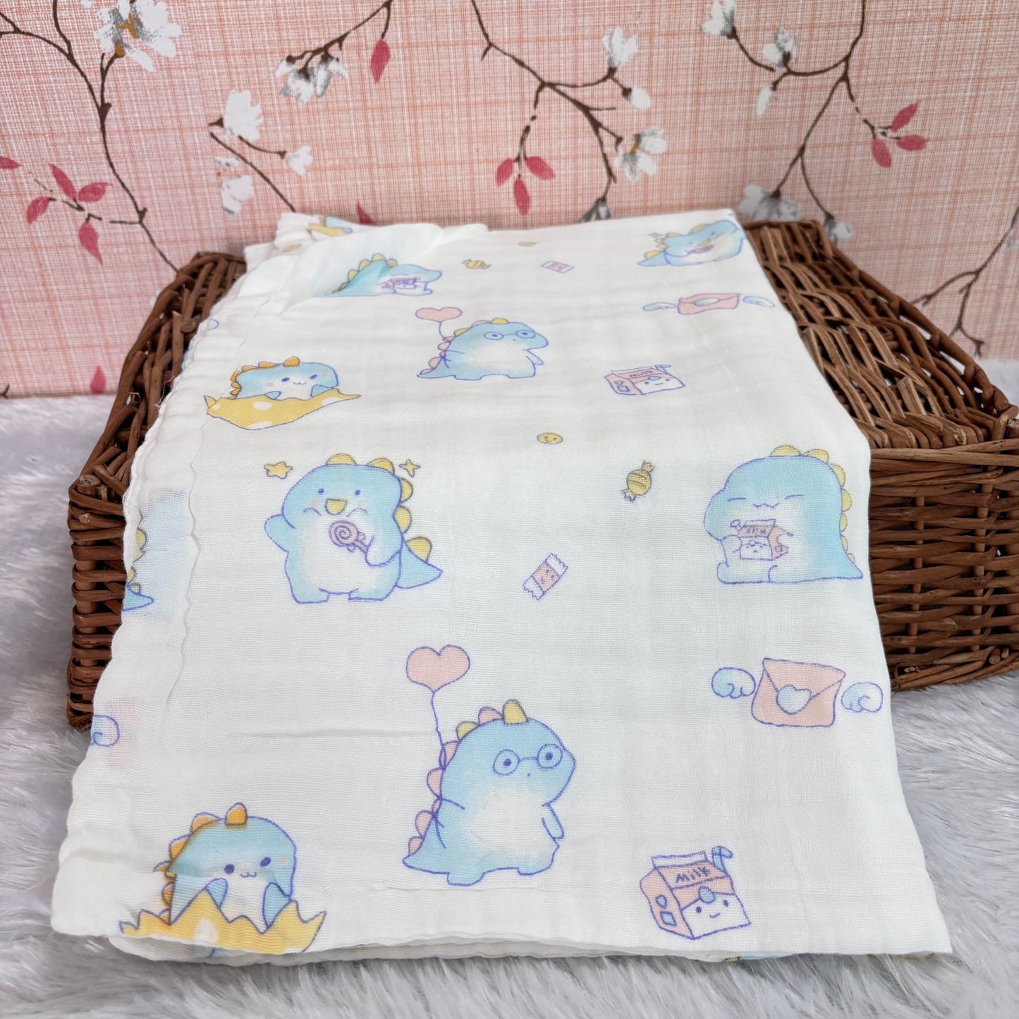 Muslin Crinkled 6 Layer Bath Towel MN01