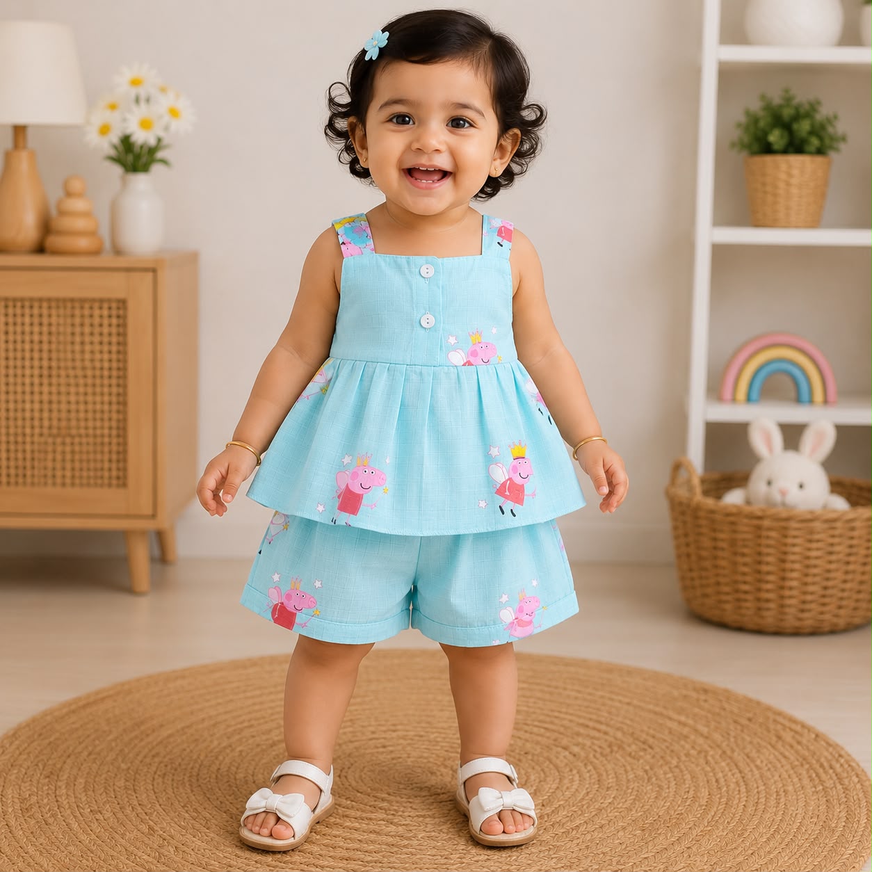 Girls Premium Muslin co-ord set DL01