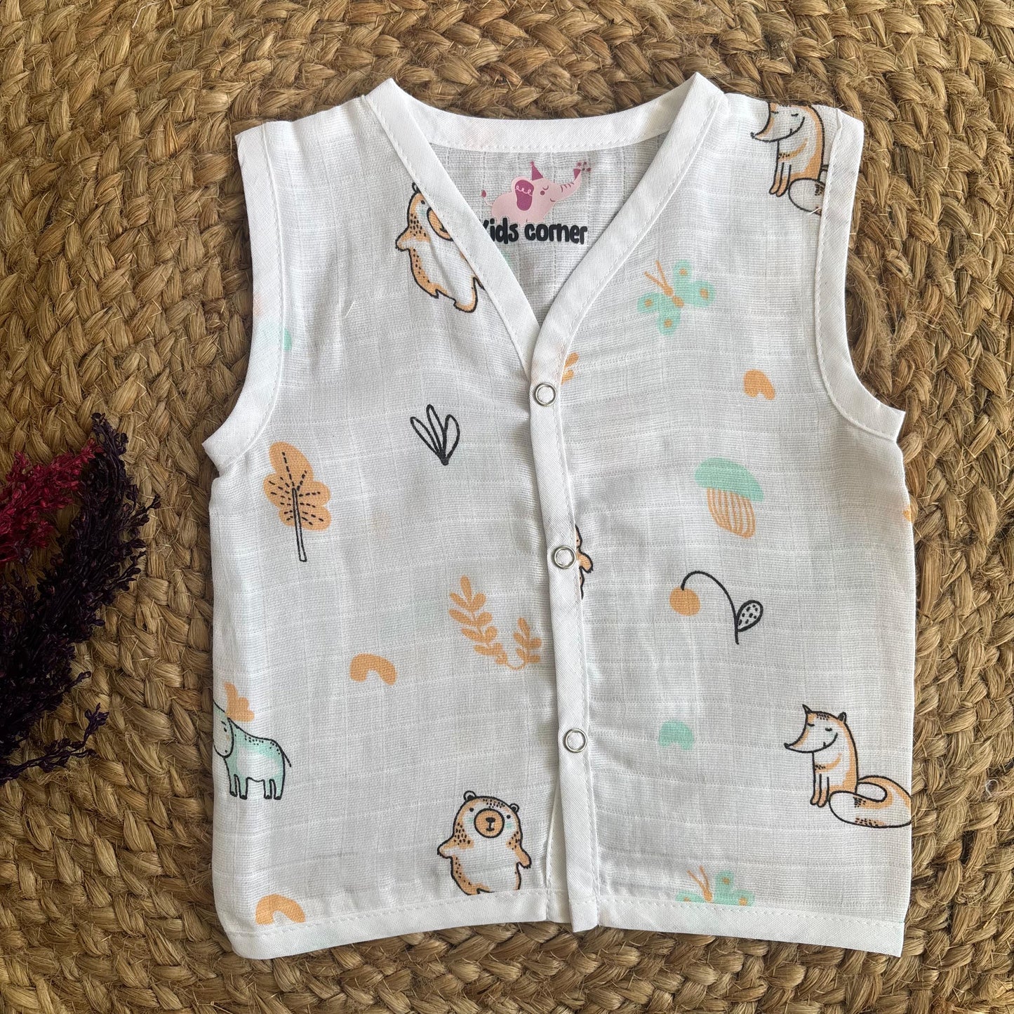 Muslin Button jablas MN01