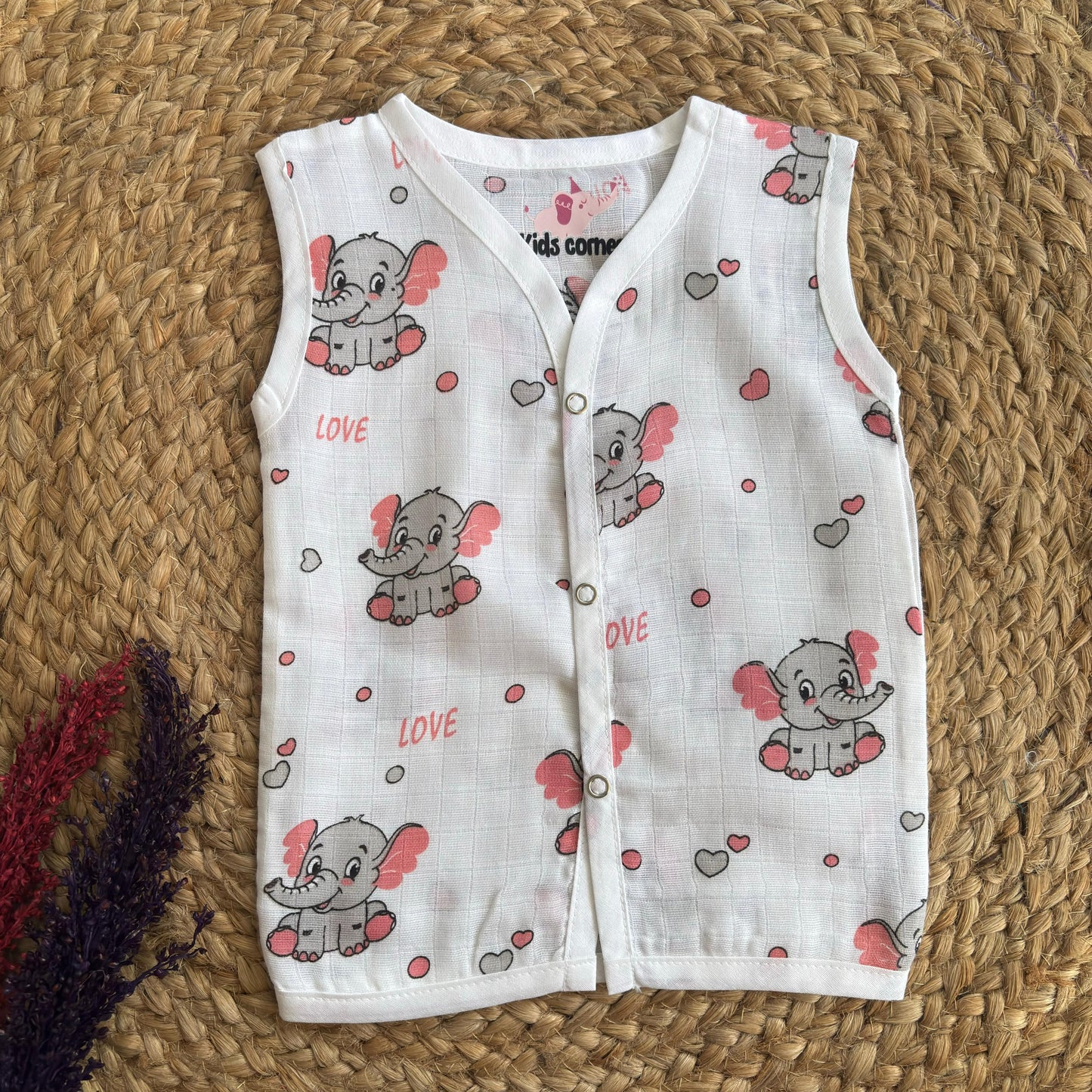 Muslin Button jablas MN01