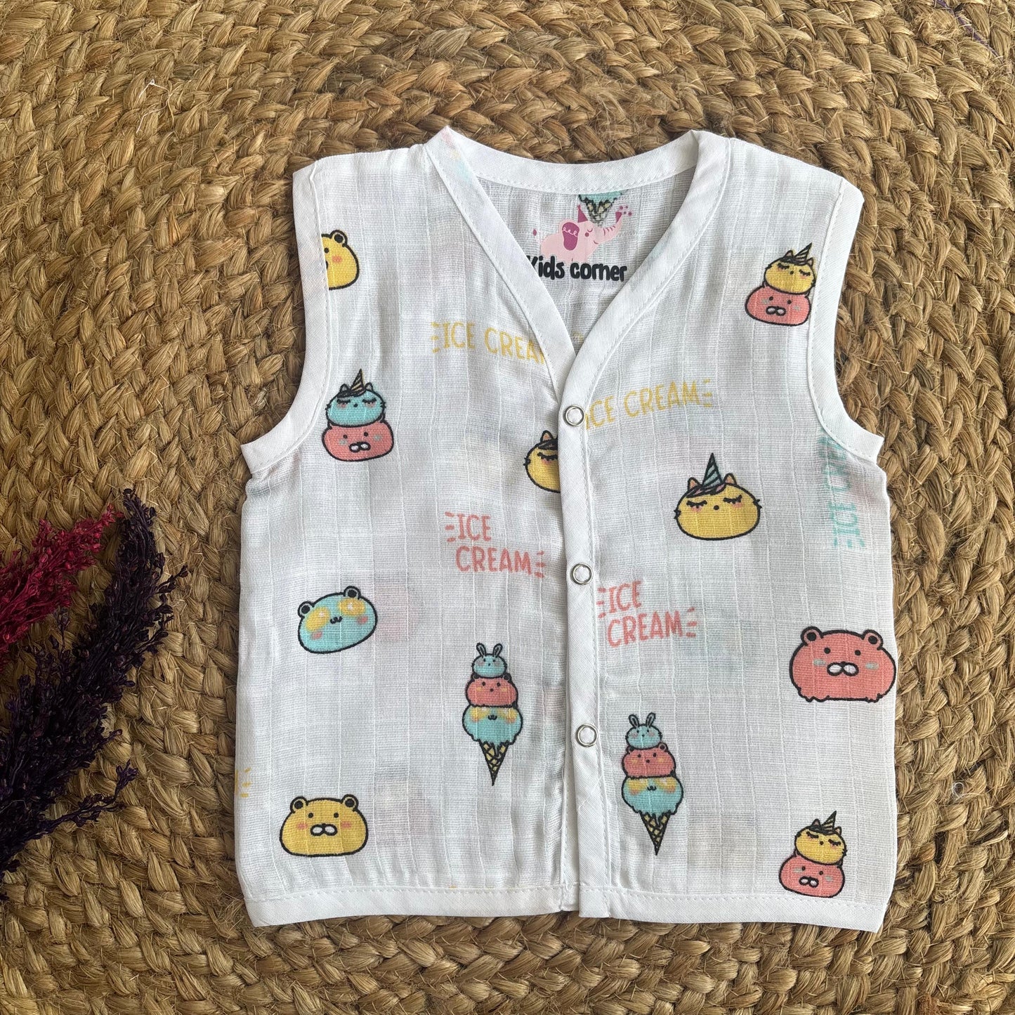 Muslin Button jablas MN01