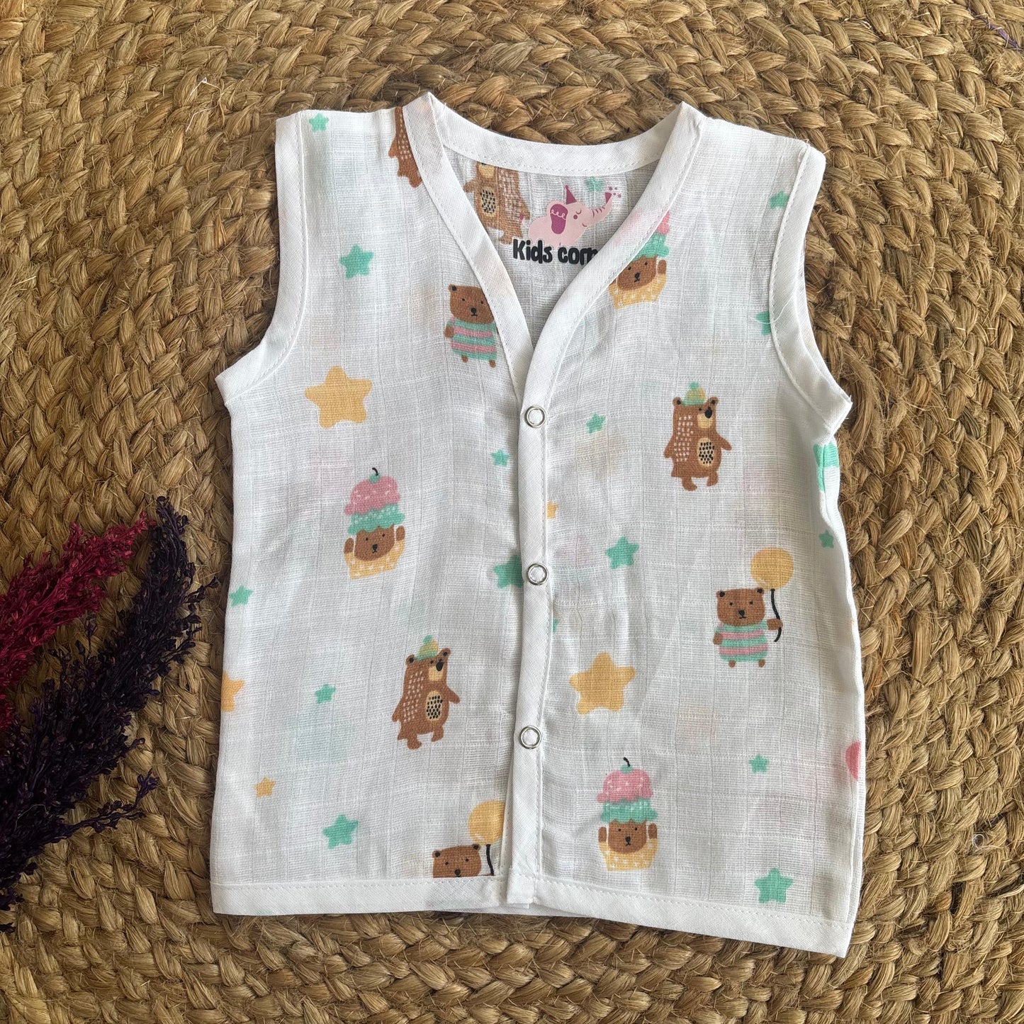 Muslin Button jablas MN01