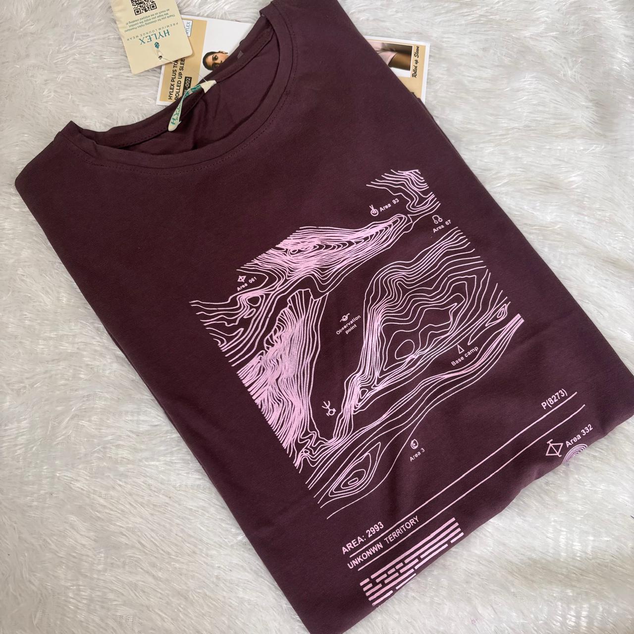 Rolled up sleeve T-Shirt HY03