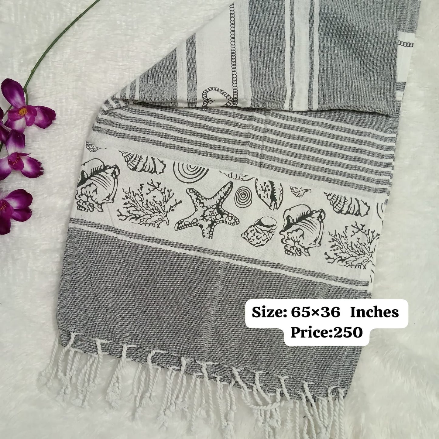 Extra Large size Adult Towel ( Grey color)