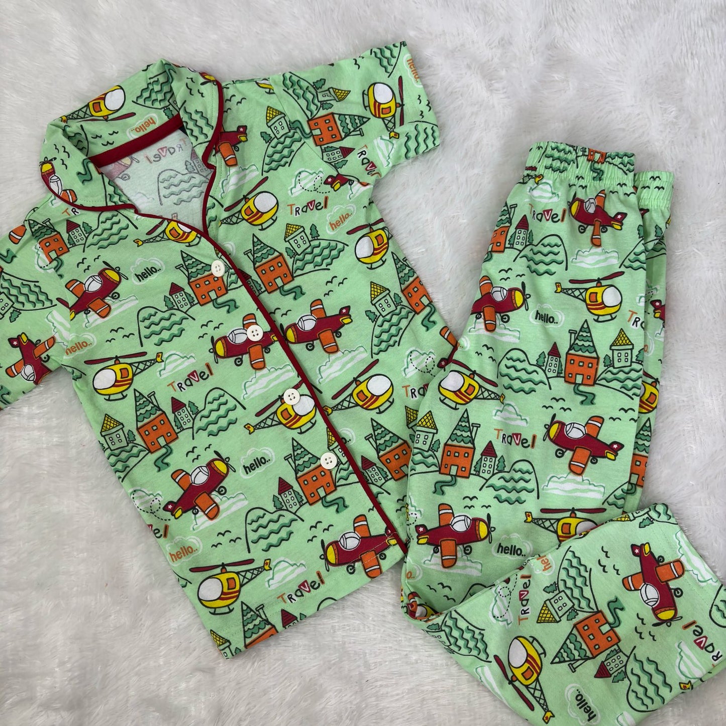 Half Sleeve Collar Night Suits IW03