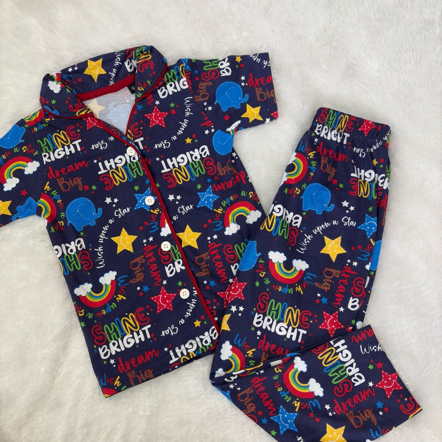 Half Sleeve Collar Night Suits IW03