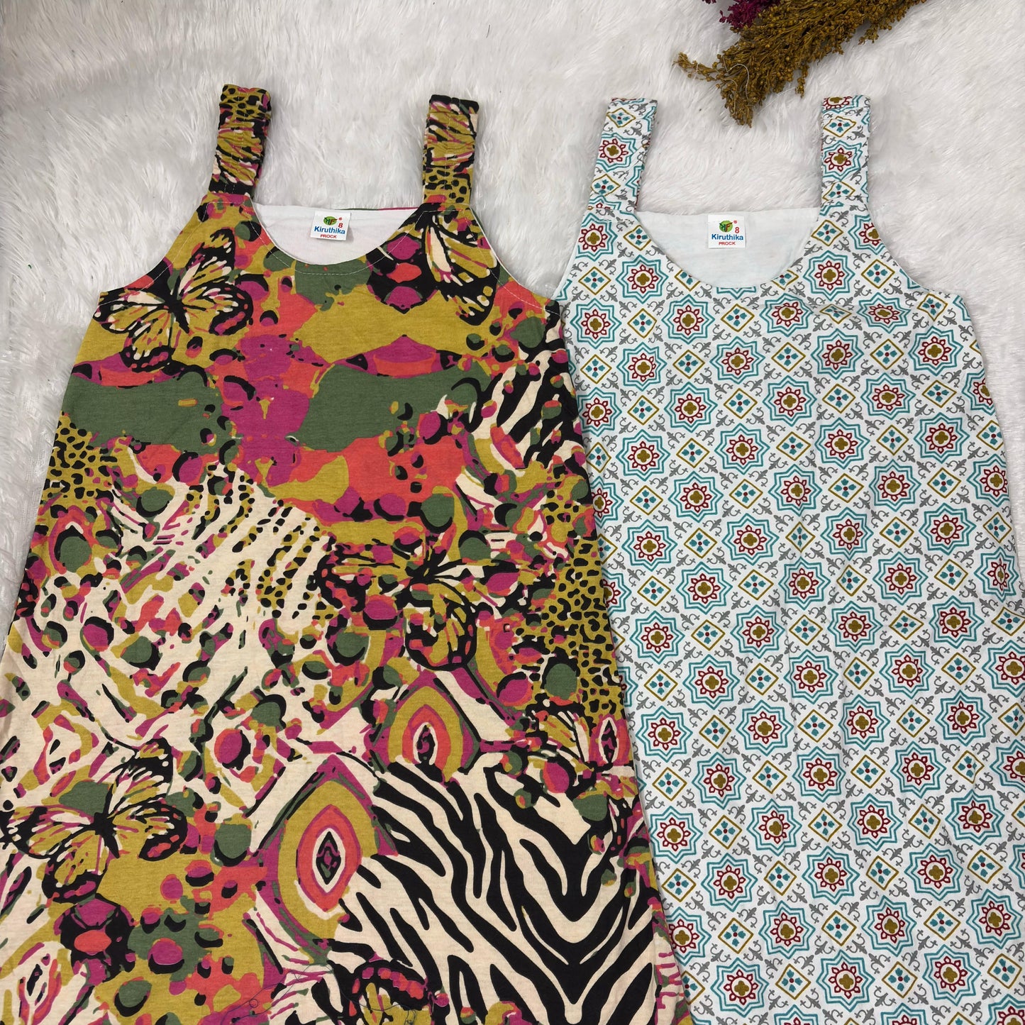 Summer Sleeveless Frock 2 pcs combo 7 to 8 years