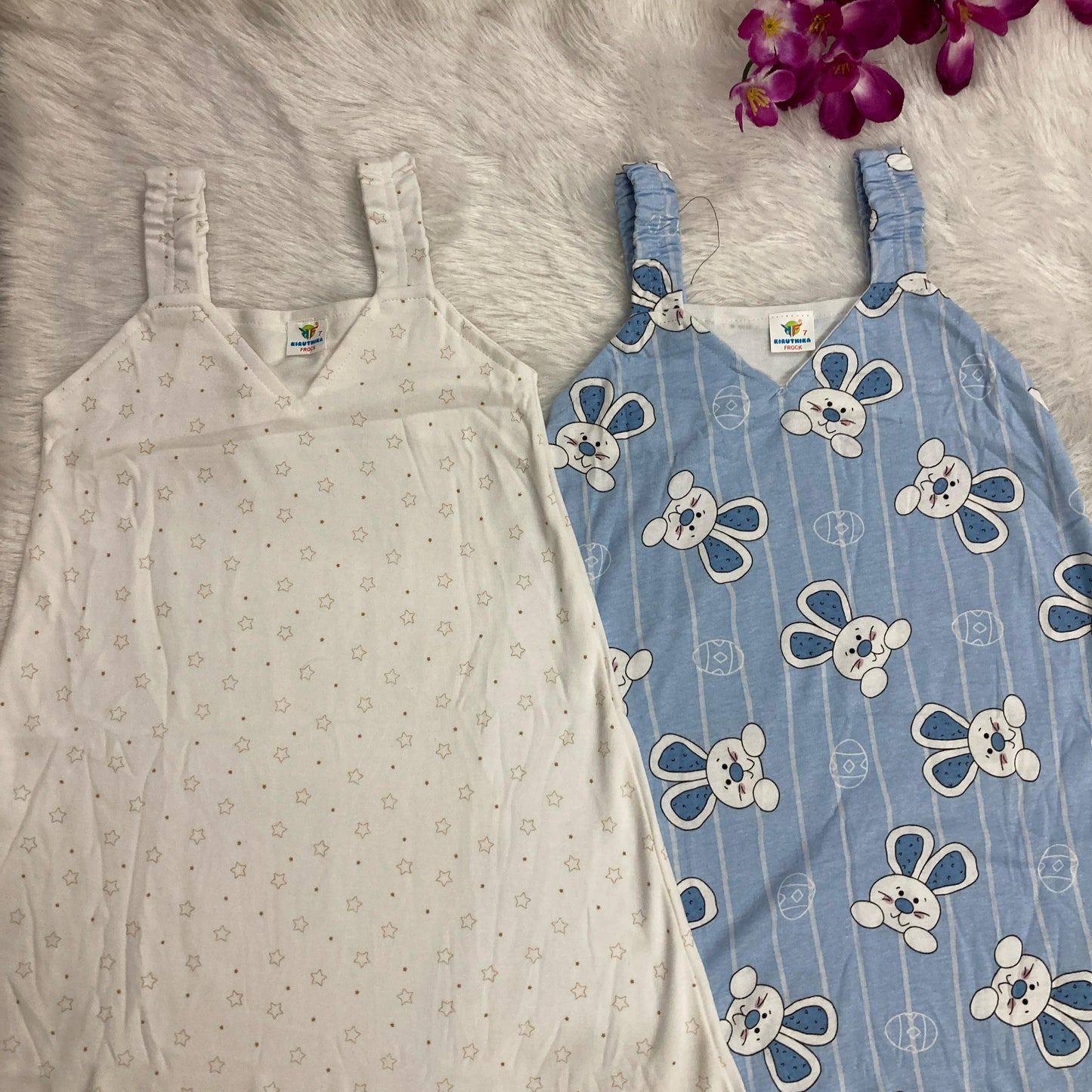 Summer Sleeveless Frock 2 pcs combo pack 6 to 7 years