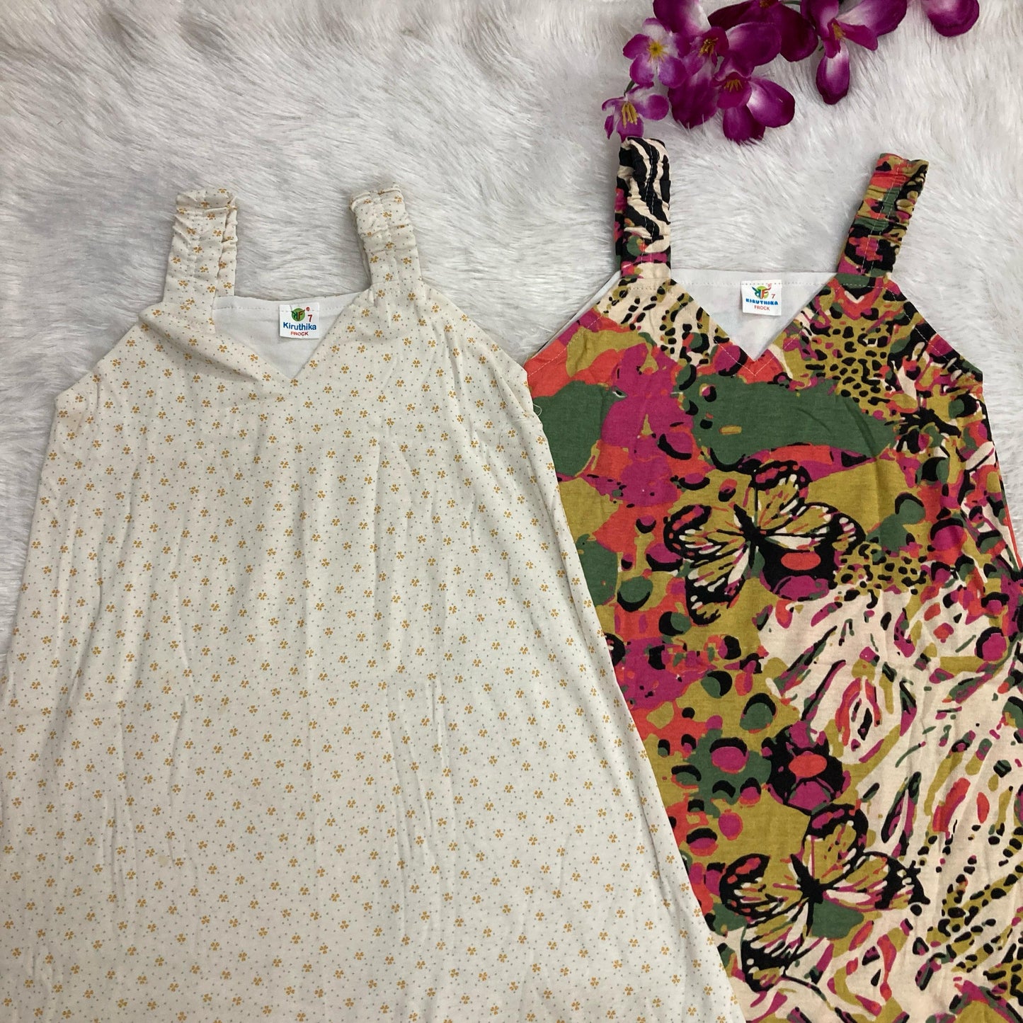 Summer Sleeveless Frock 2 pcs combo pack 6 to 7 years