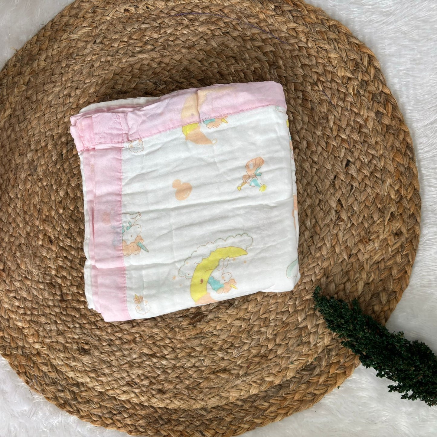 Crinkled Muslin 6 layer Blanket MN01