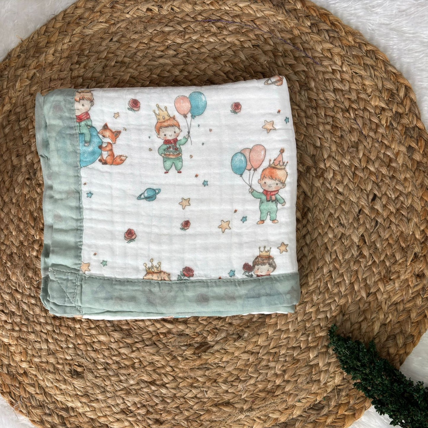 Crinkled Muslin 6 layer Blanket MN01