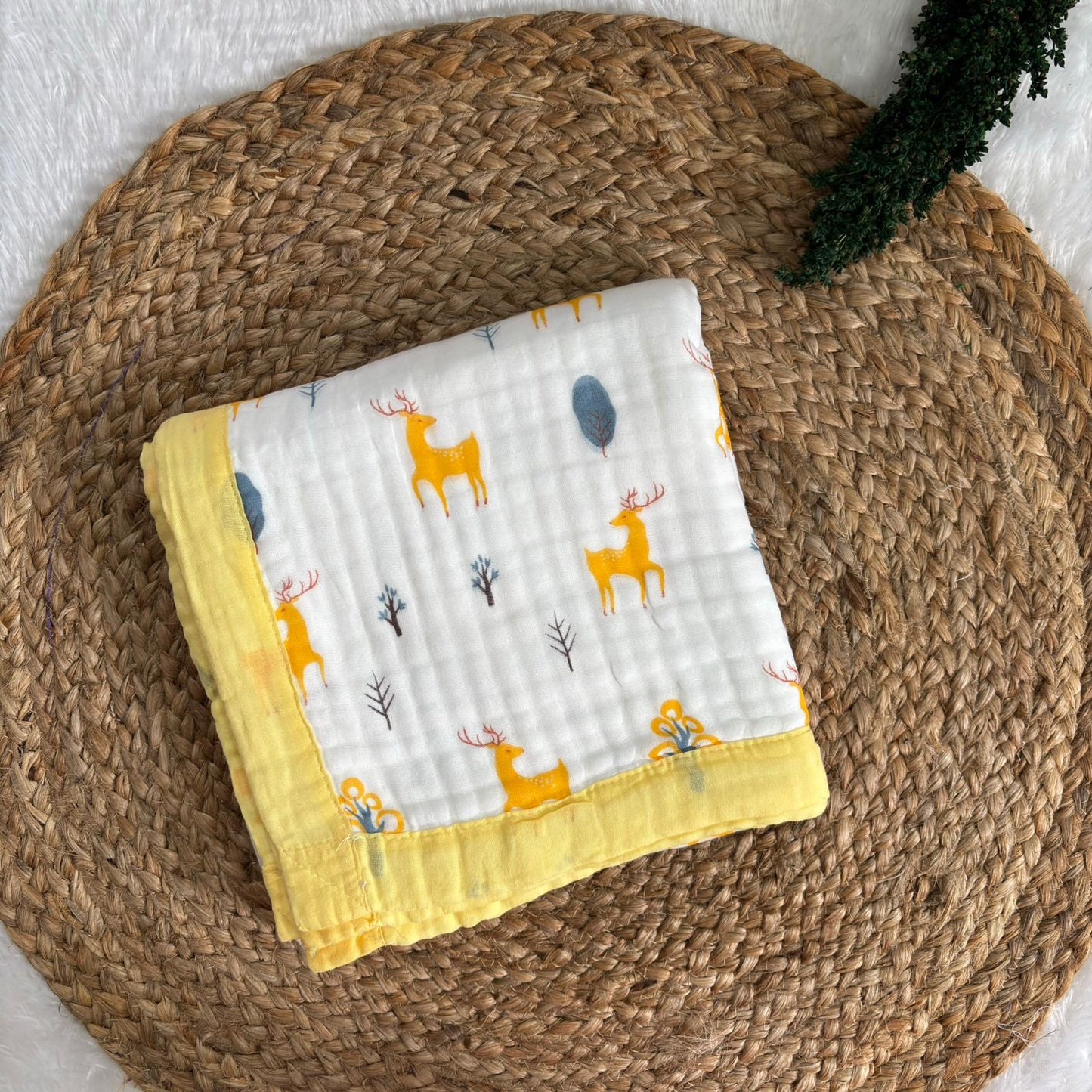 Crinkled Muslin 6 layer Blanket MN01