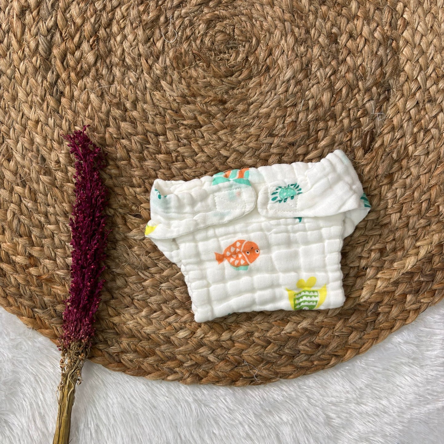 Muslin 6 layer Premium Nappy MN01