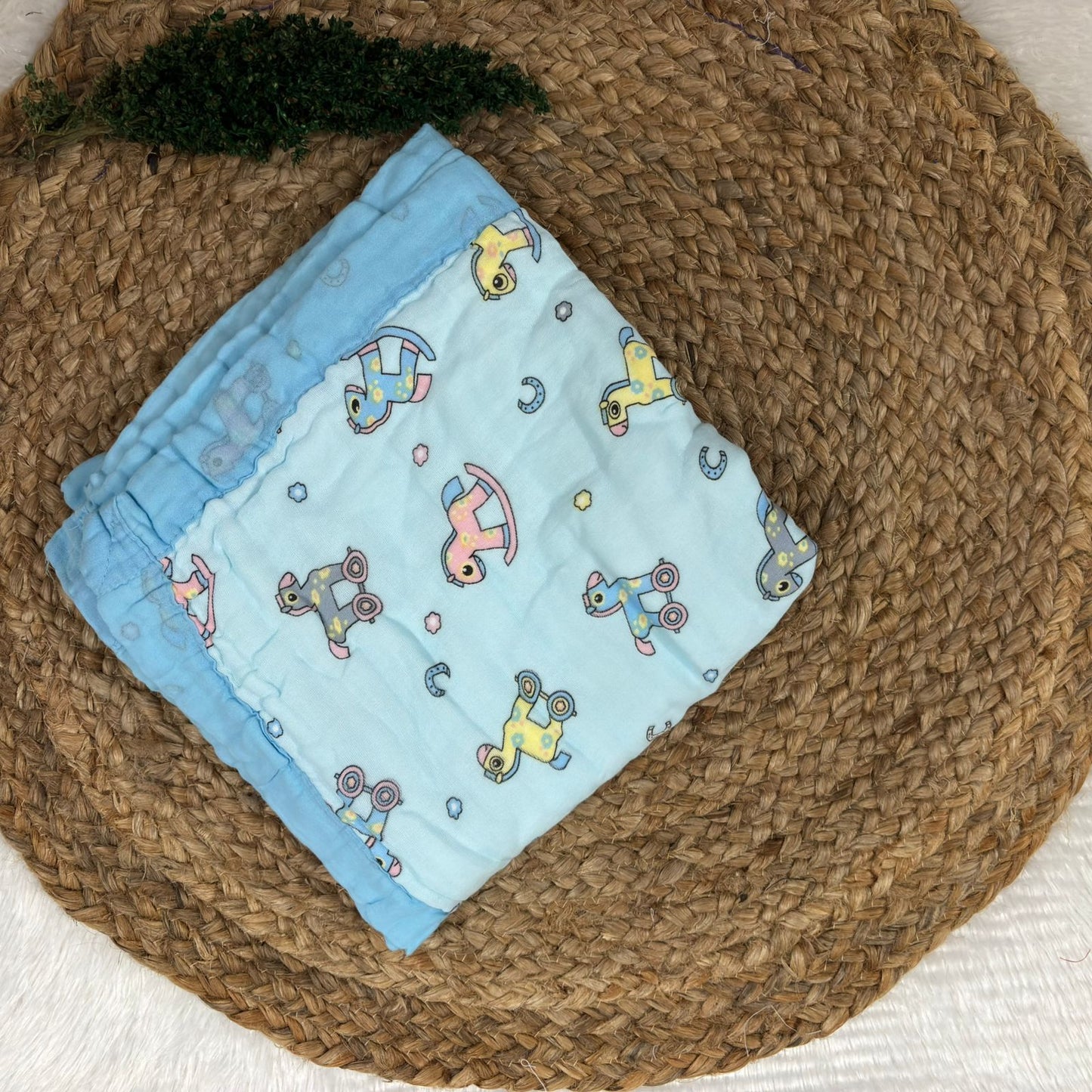 Crinkled Muslin 6 layer Blanket MN01