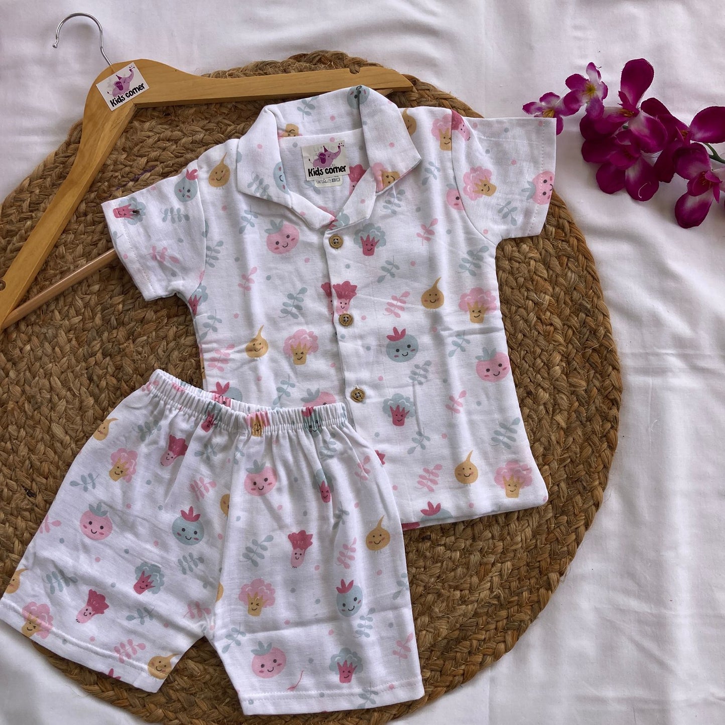 Muslin Double Layer Unisex co-ord set DL01