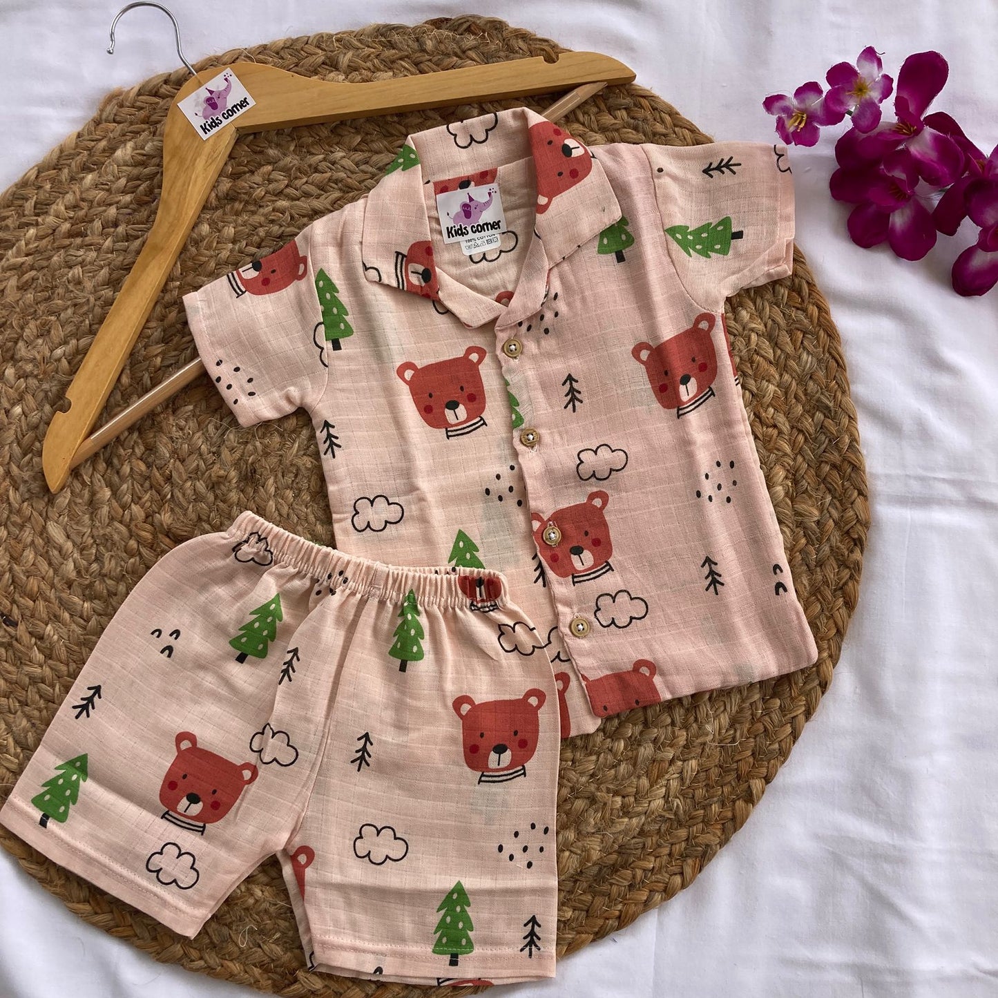 Muslin Double Layer Unisex co-ord set DL01