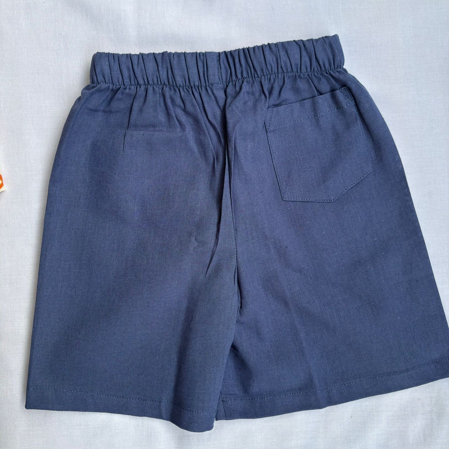 Boys Cotton Shirt And Shorts set Orange Mirage