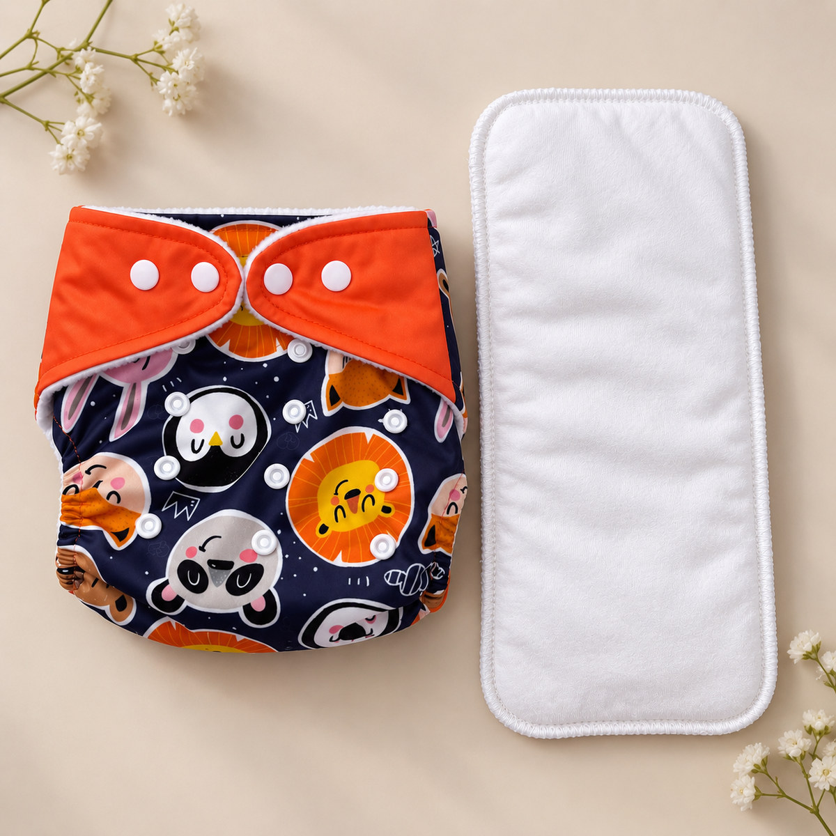Organic Reusable Cloth Diaper MN01