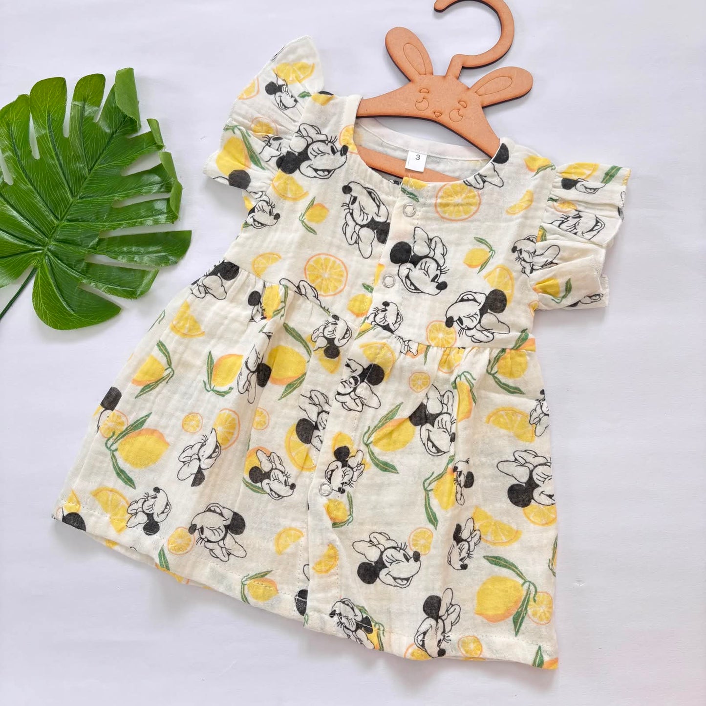 Muslin Frocks Front Open Button MN01
