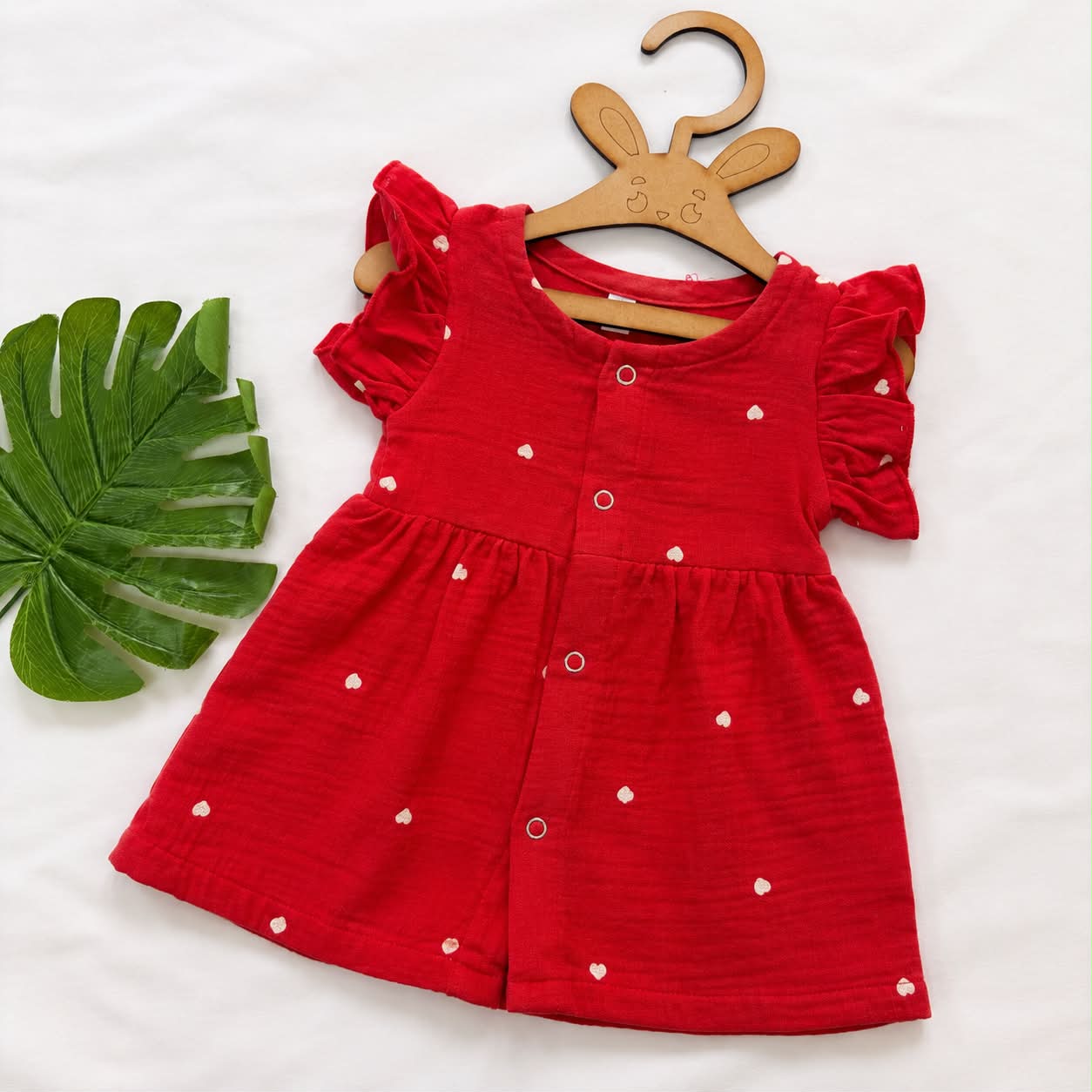 Muslin Frocks Front Open Button MN01