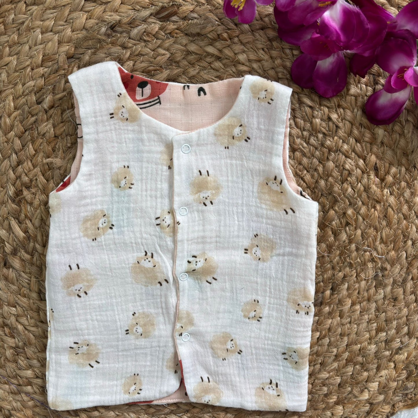 Reversible Muslin Jabla Double Layer MN01