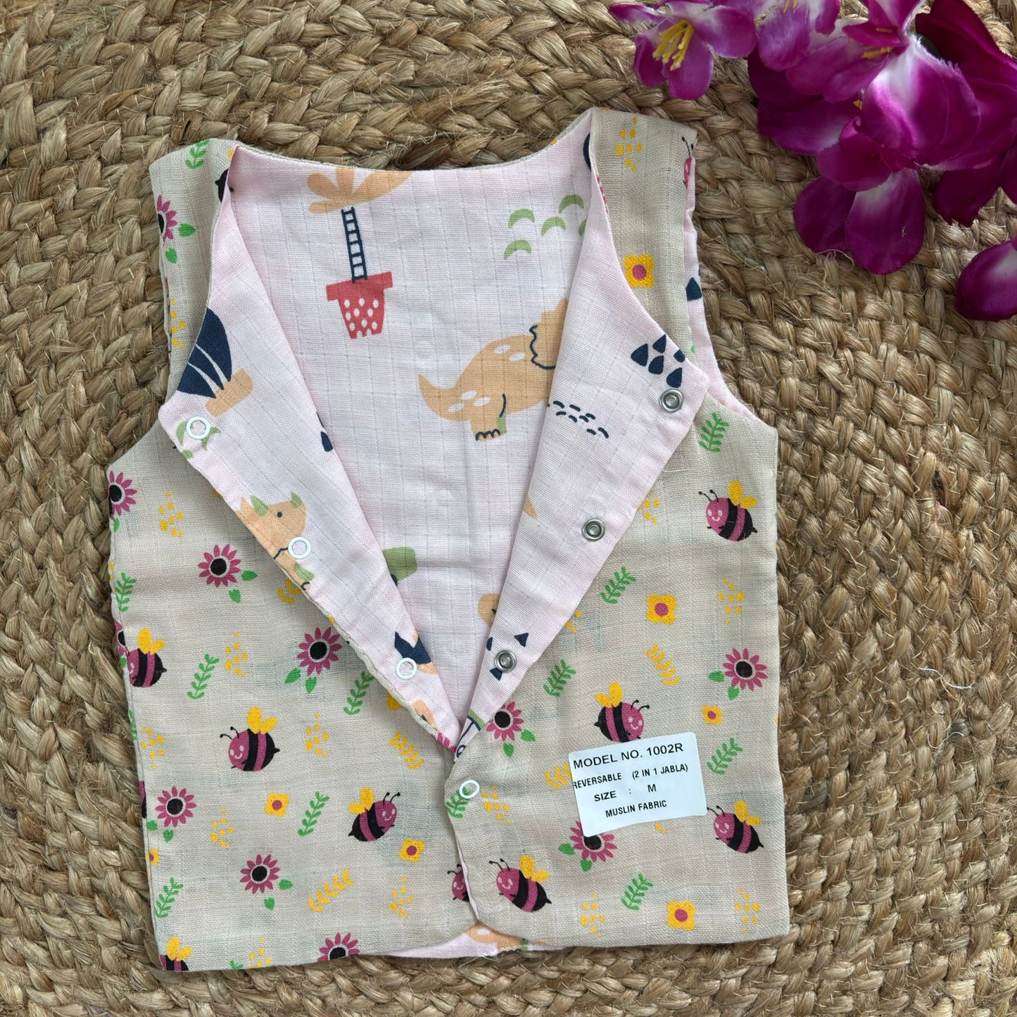Reversible Muslin Jabla Double Layer MN01