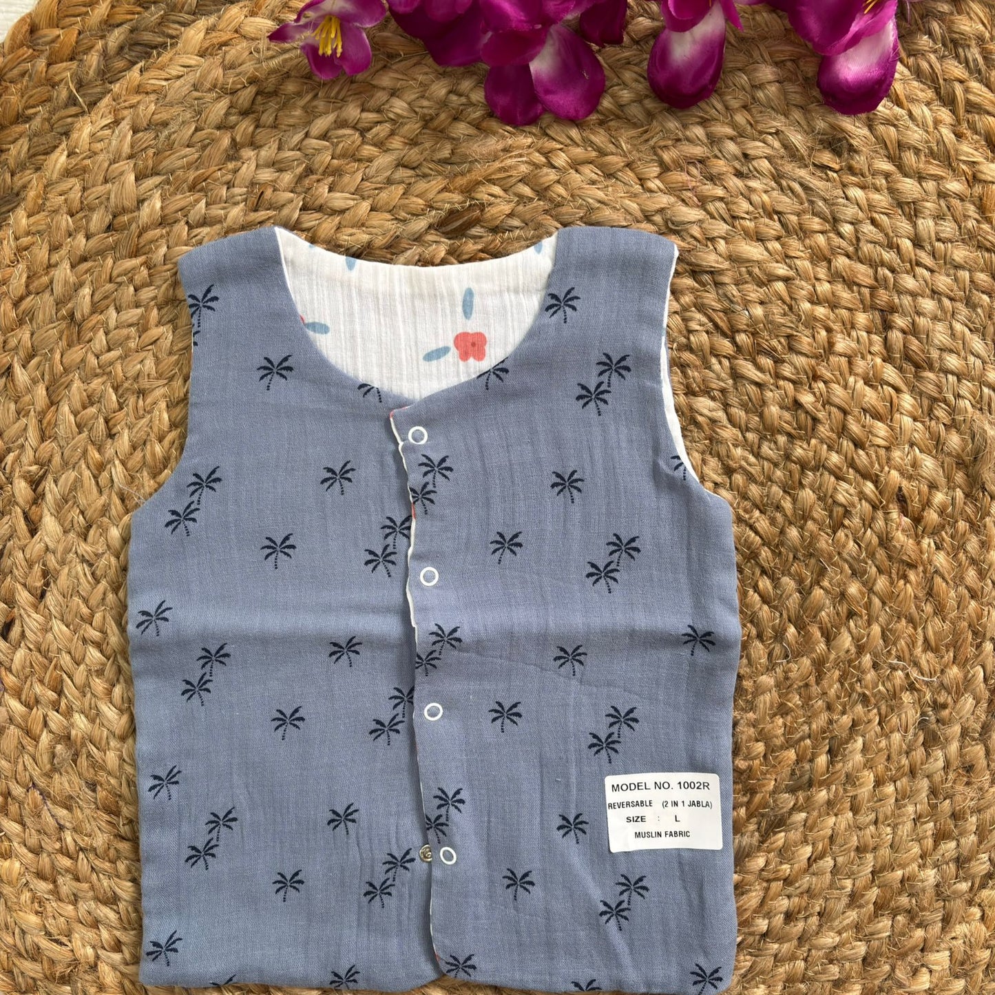 Reversible Muslin Jabla Double Layer MN01