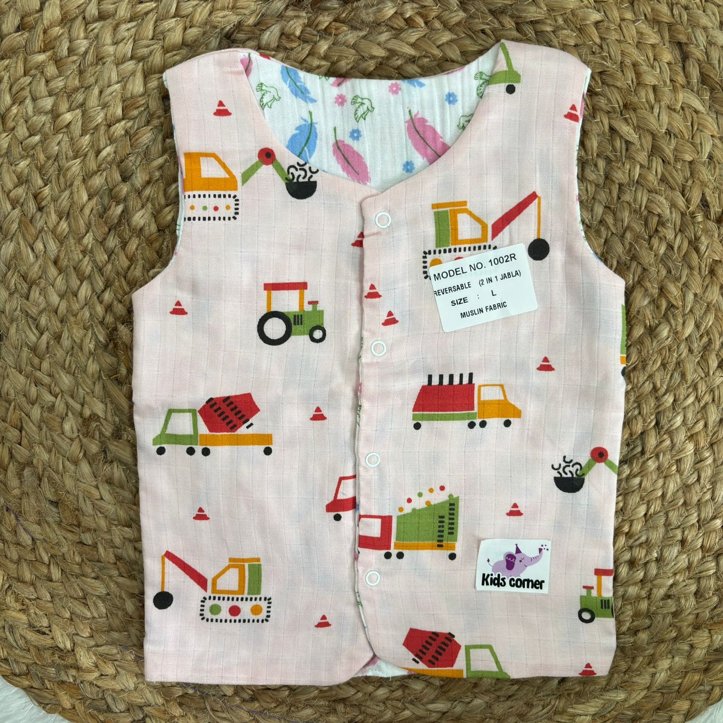 Reversible Muslin Jabla Double Layer MN01