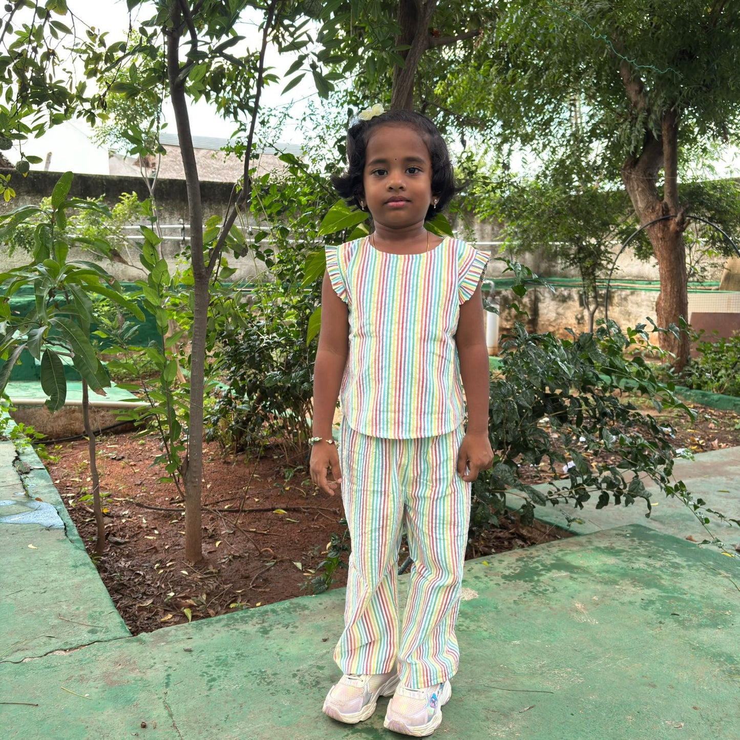 Girls Cotton Pant Co-ord Set