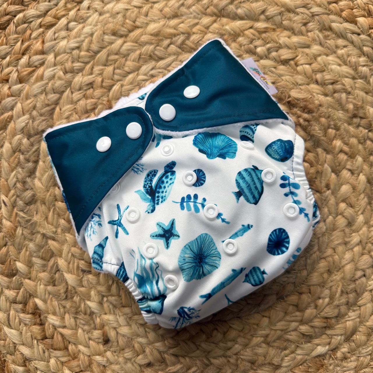 Organic Reusable Cloth Diaper (Star Fish) MN01