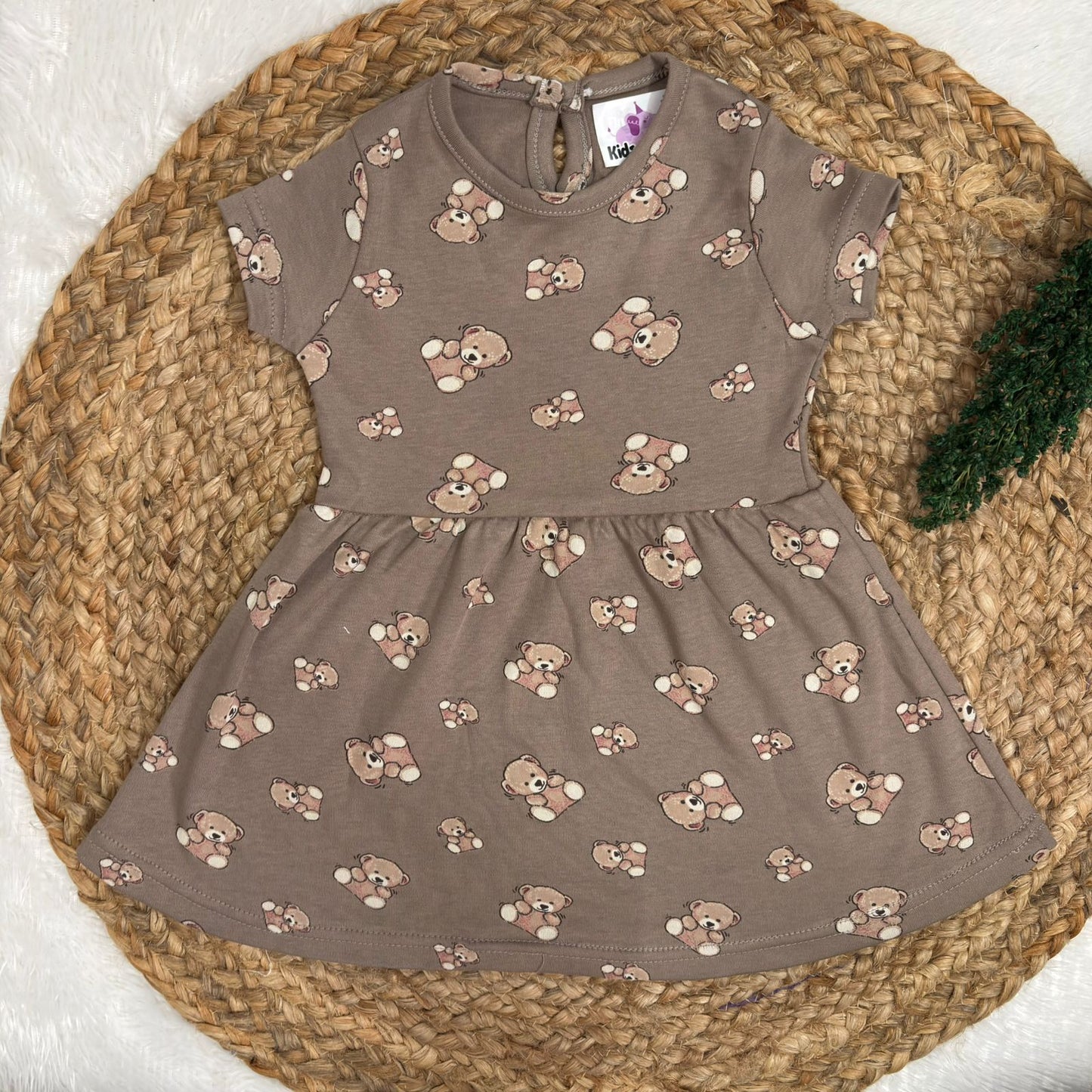 Baby Knitted Frocks with Back Button CF01