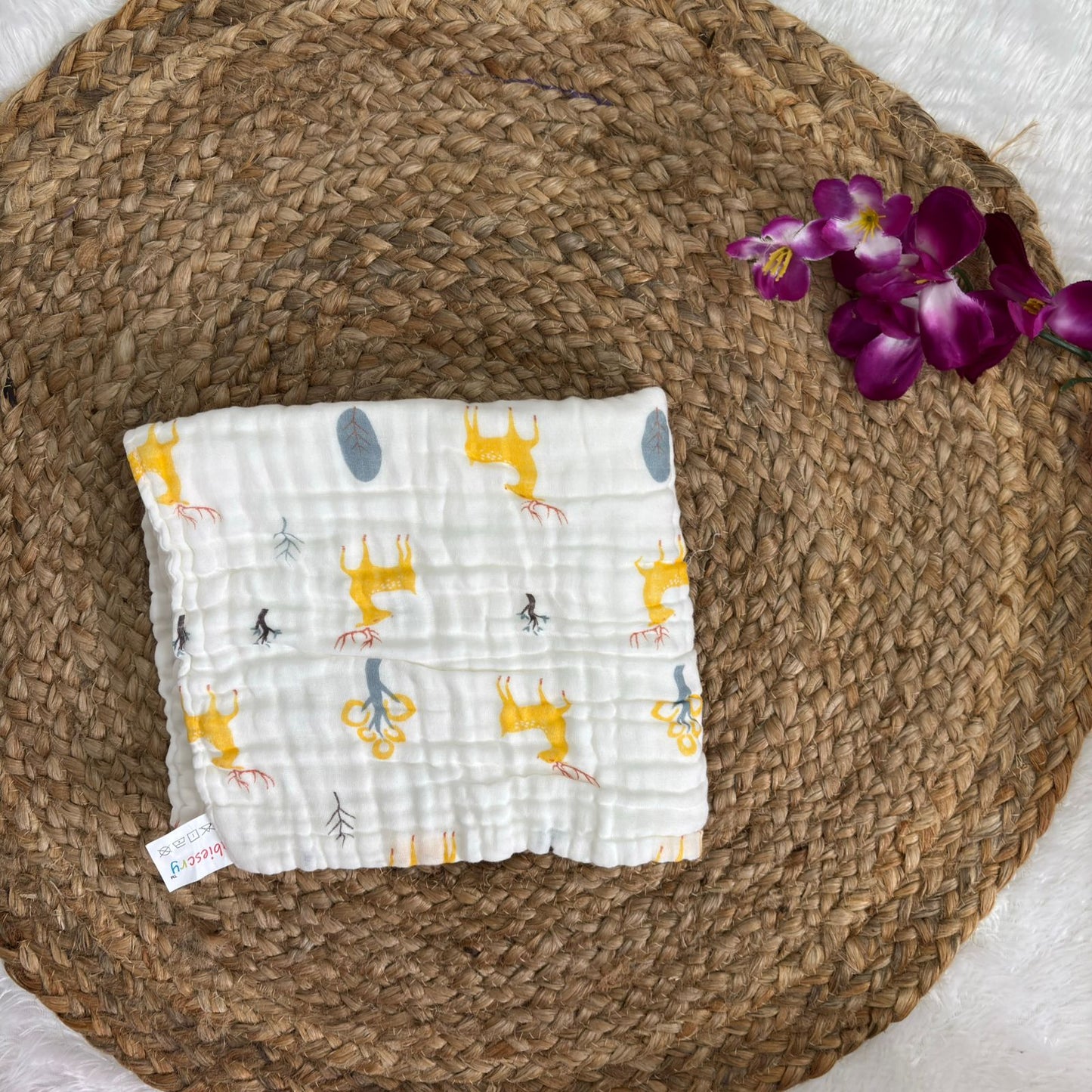 Muslin Crinkled 6 Layer Bath Towel MN01