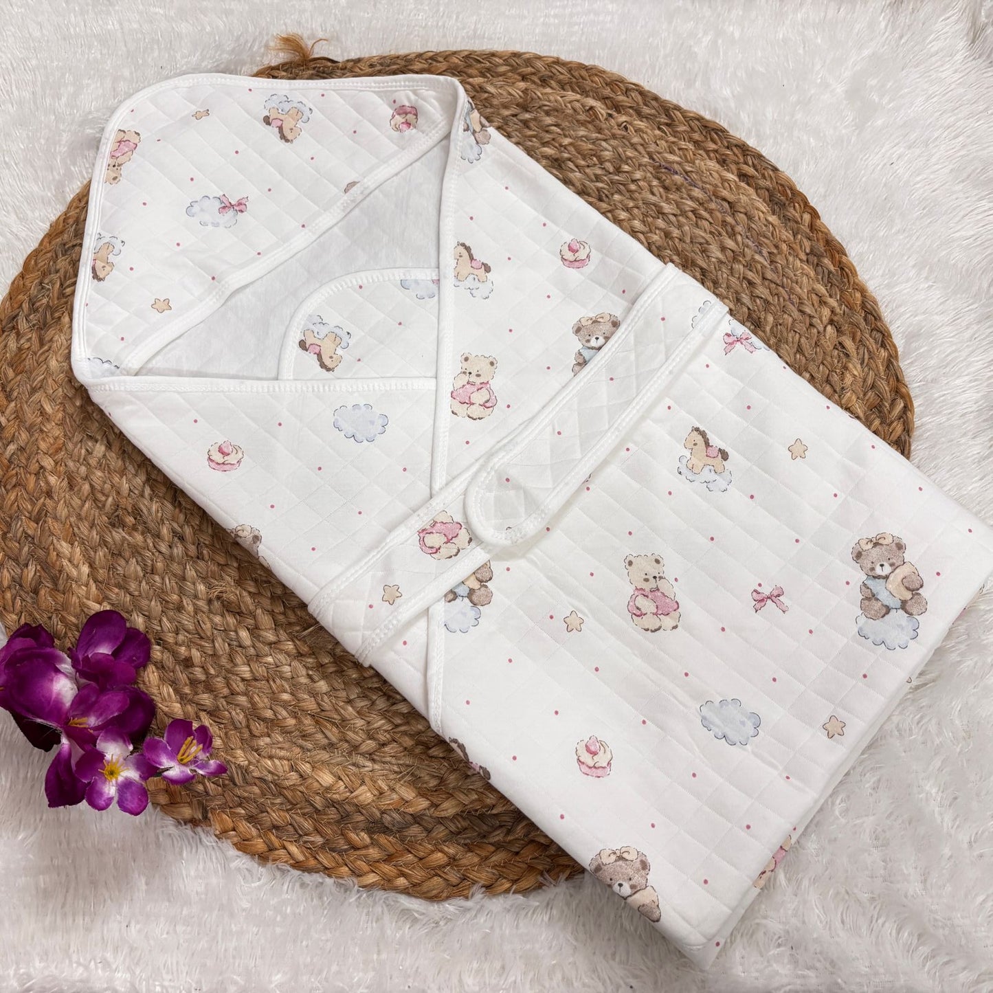 Baby Hooded Wrap / Blanket MN01