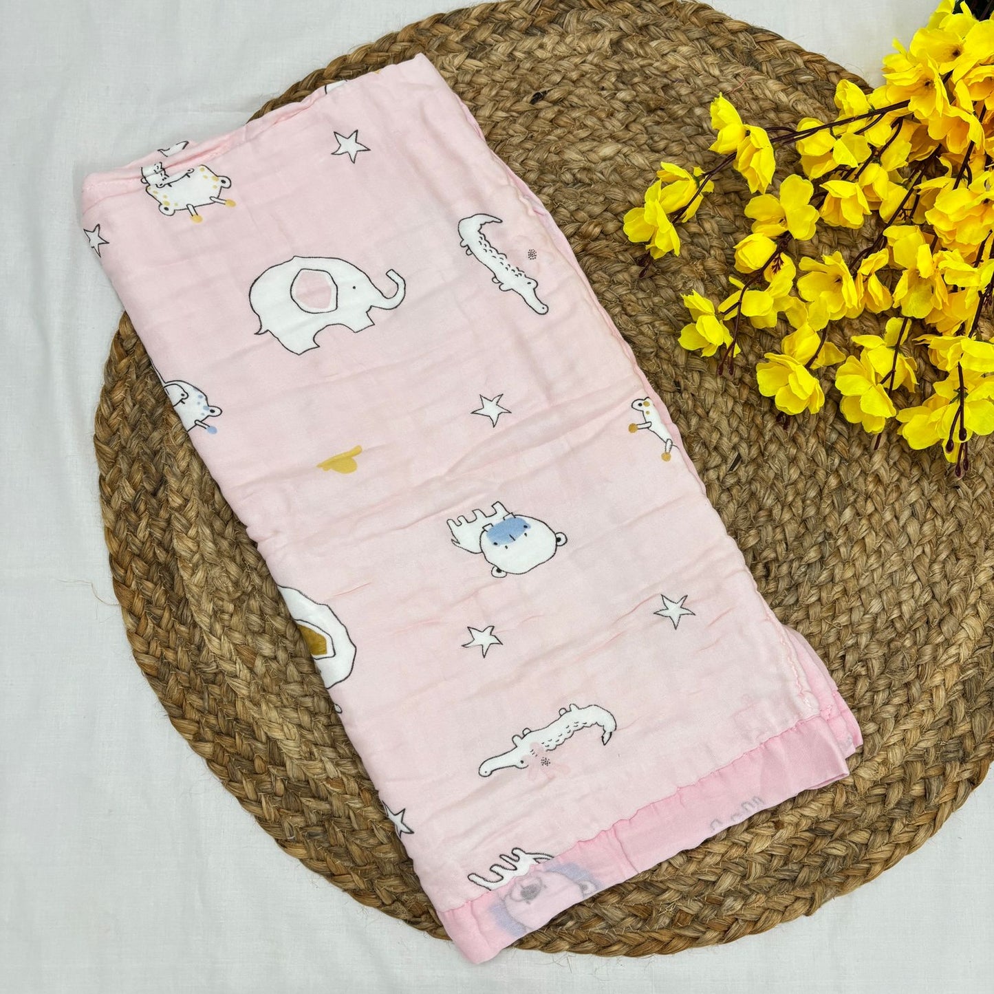 Crinkled Muslin 6 layer Blanket MN01