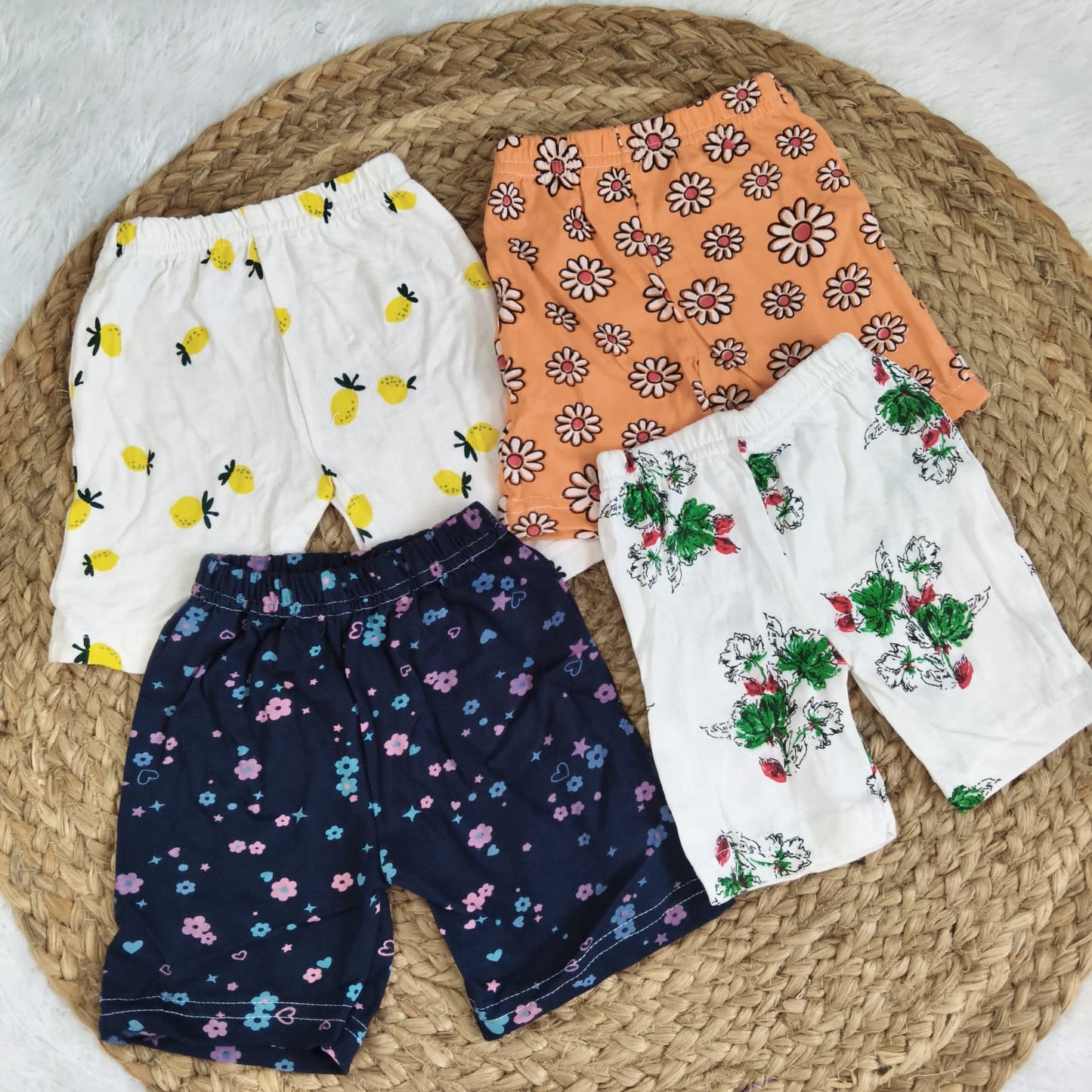 Shorts Combo 6 to 12 months (4 pcs pack)