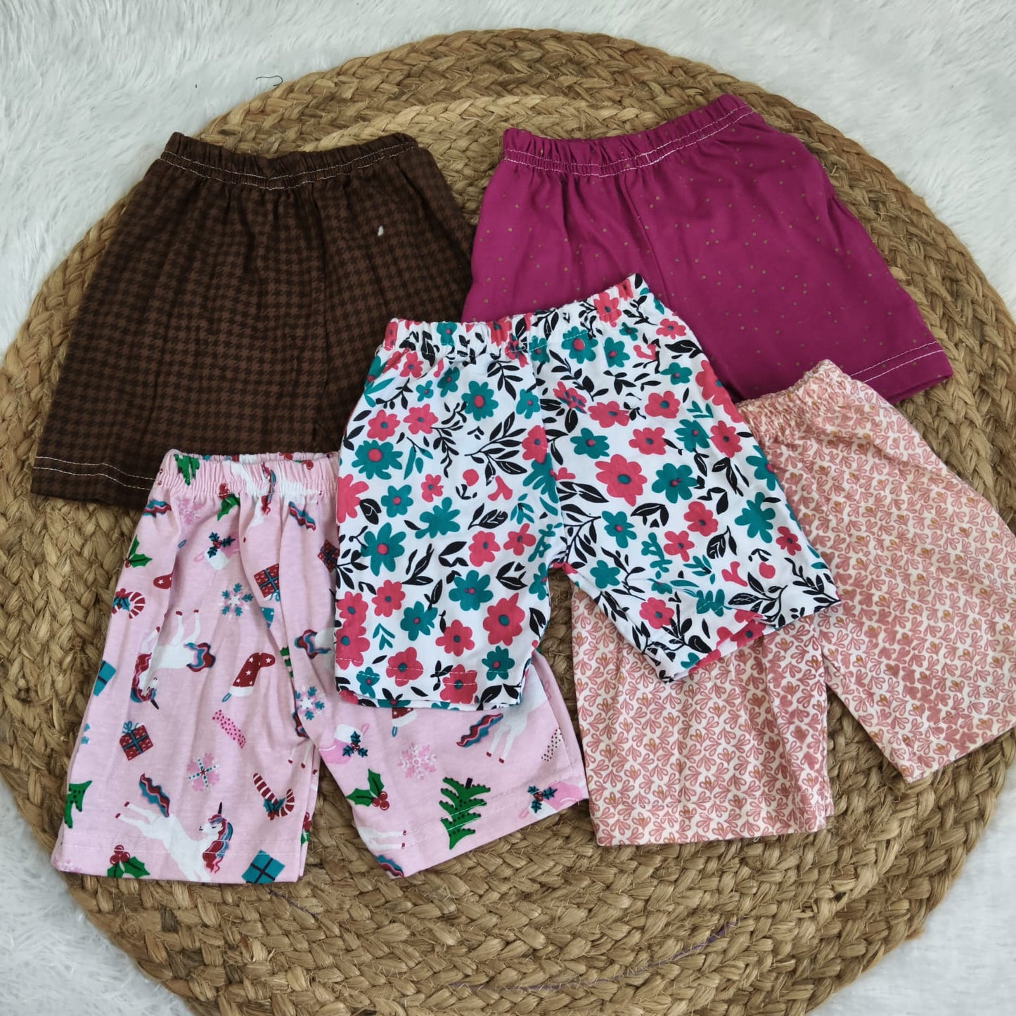 Shorts Combo 6 to 12 months (5 pcs pack)