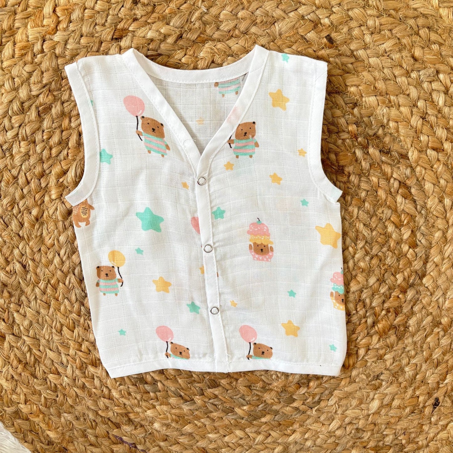 Muslin Button jablas MN01