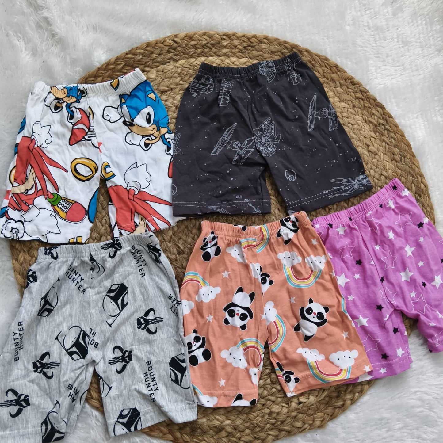 Shorts Combo 1 to 2 years (5 pcs pack)