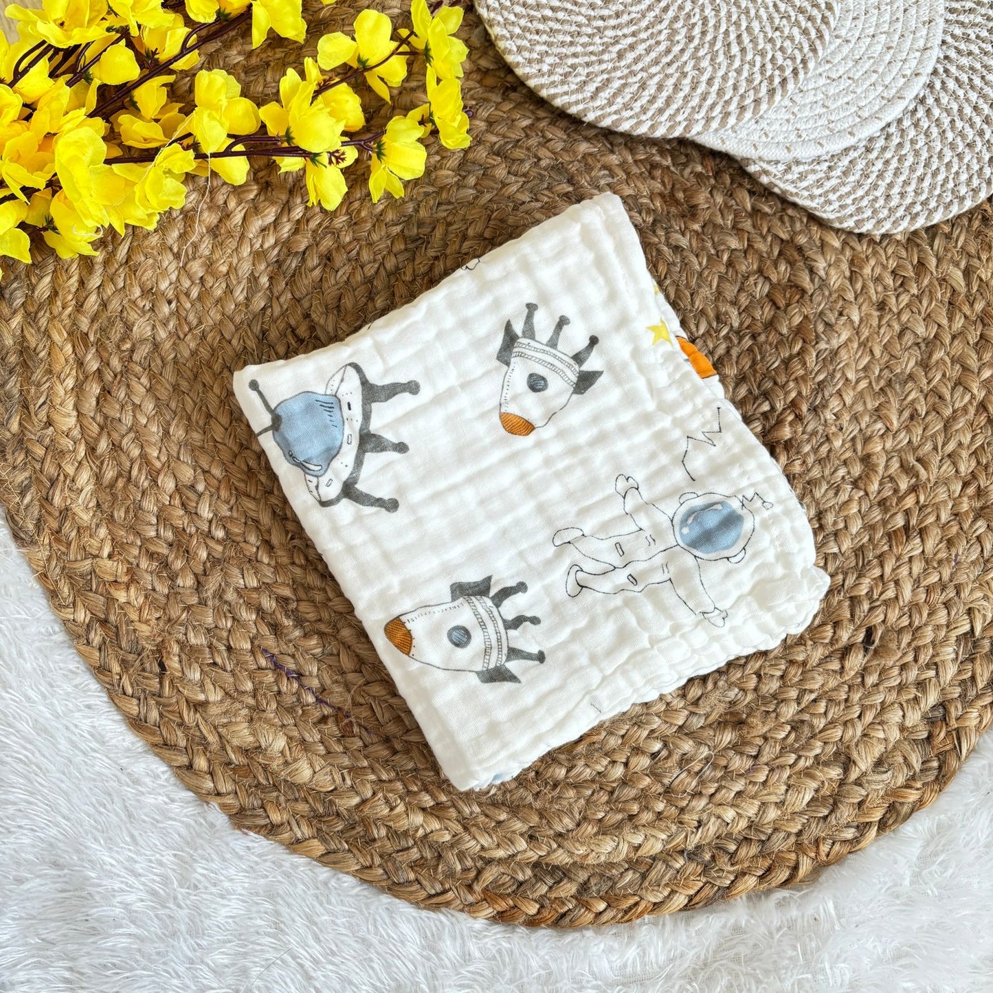 Muslin Crinkled 6 Layer Bath Towel MN01