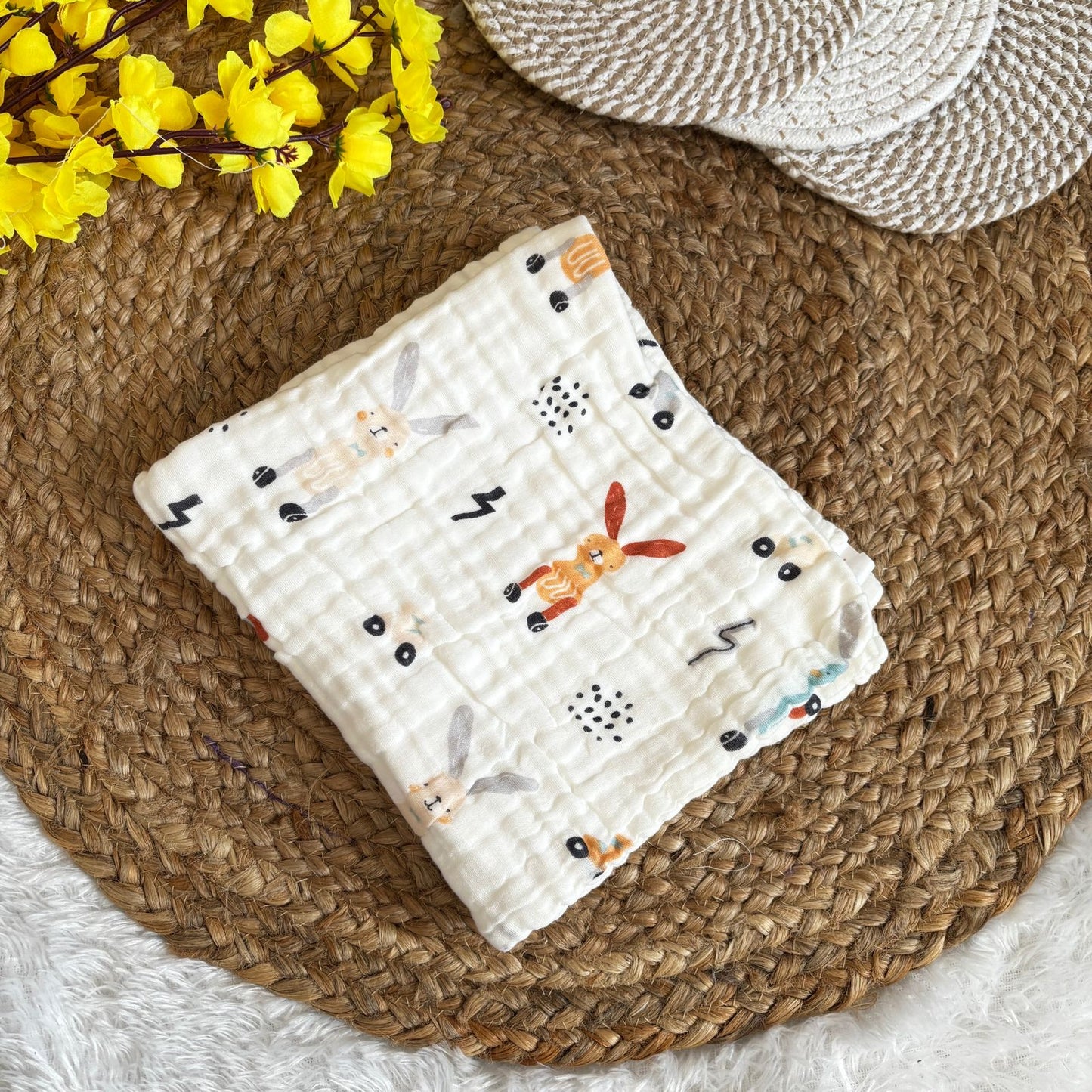 Muslin Crinkled 6 Layer Bath Towel MN01