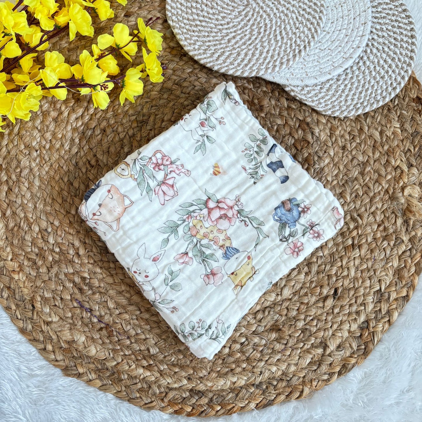 Muslin Crinkled 6 Layer Bath Towel MN01