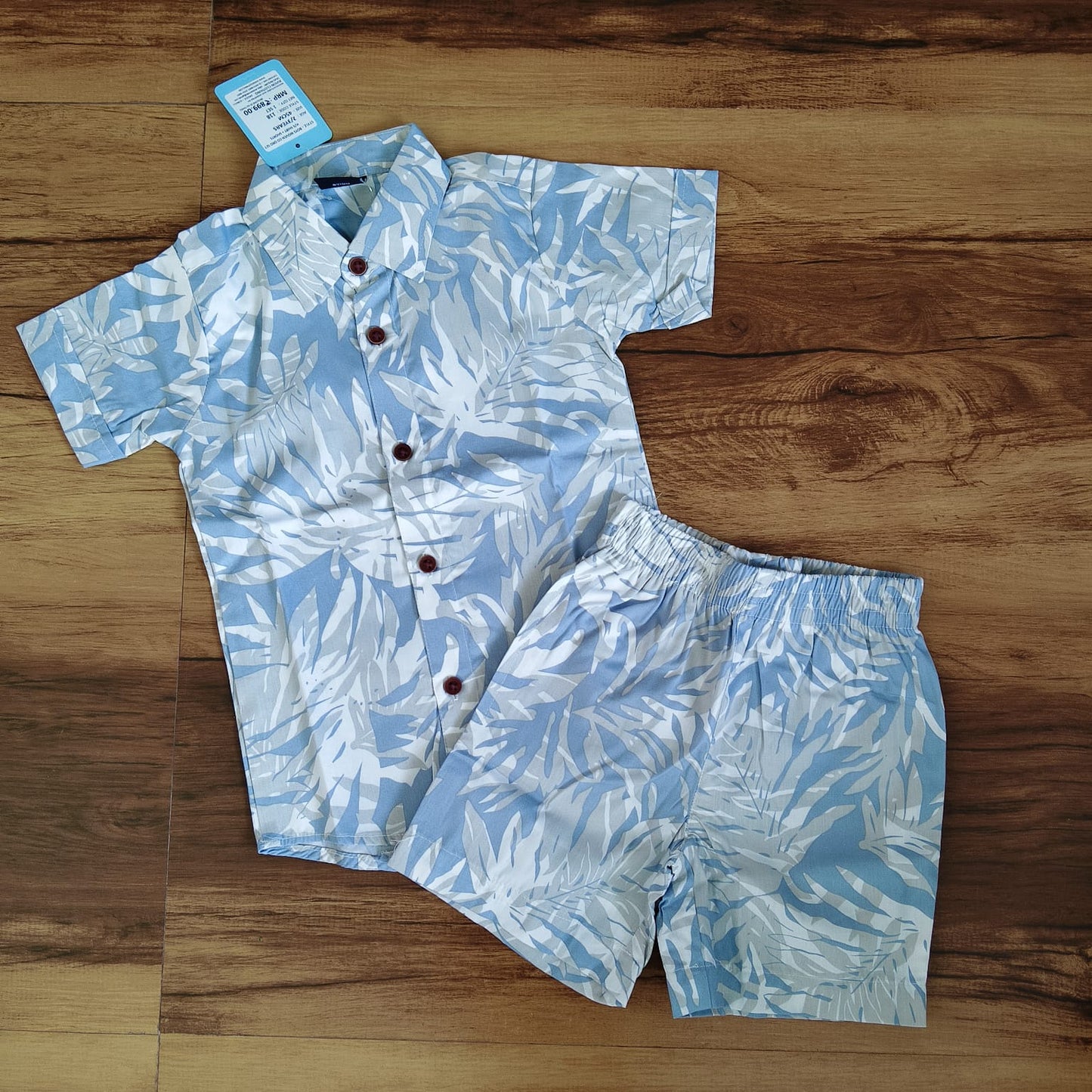 Boys Cotton Shirt And Shorts set