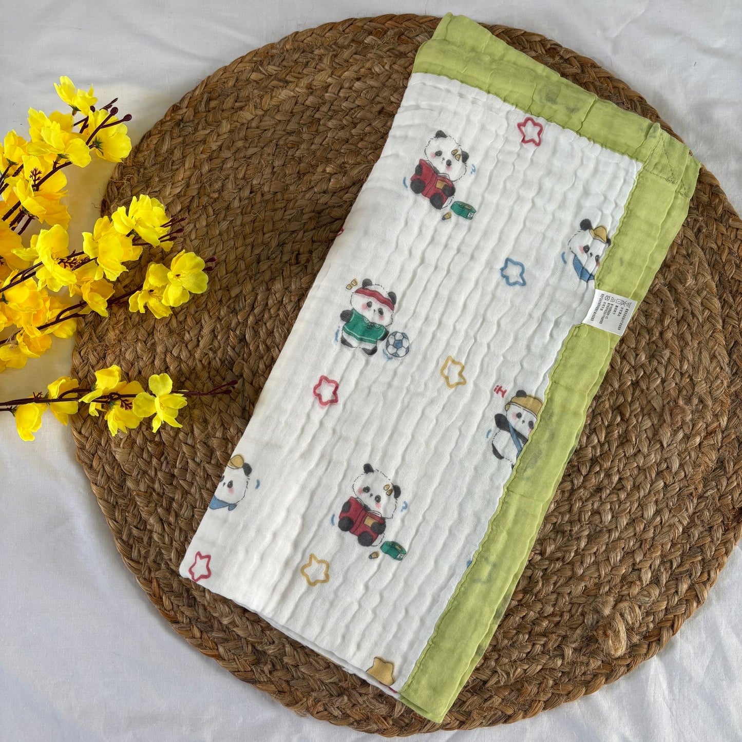 Crinkled Muslin 6 layer Blanket MN01