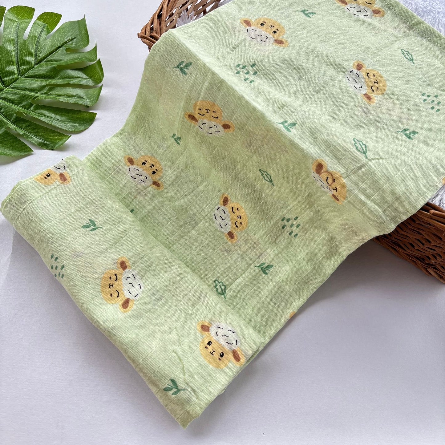 Muslin Towel Large Size 30*60inchs (Pista Green) MN01