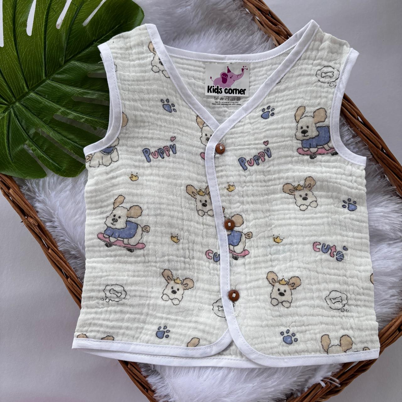 Muslin Crinkled Button jablas MN01
