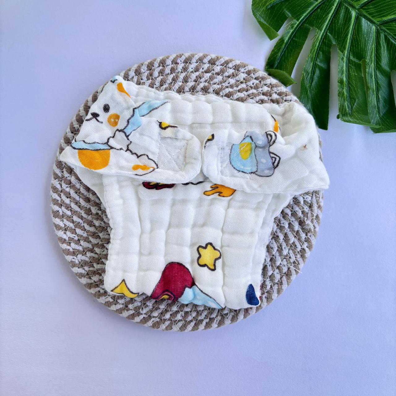 Muslin 6 layer Premium Nappy