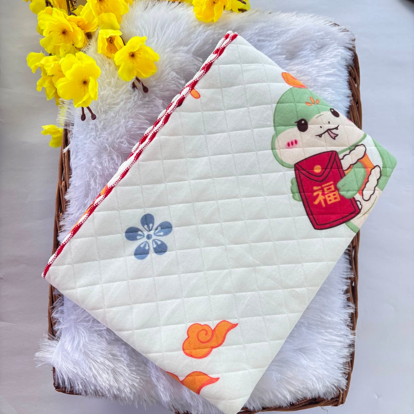 2 layer Muslin Receiving Blanket / Swaddle