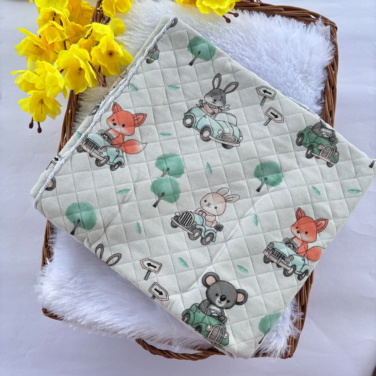 2 layer Muslin Receiving Blanket / Swaddle