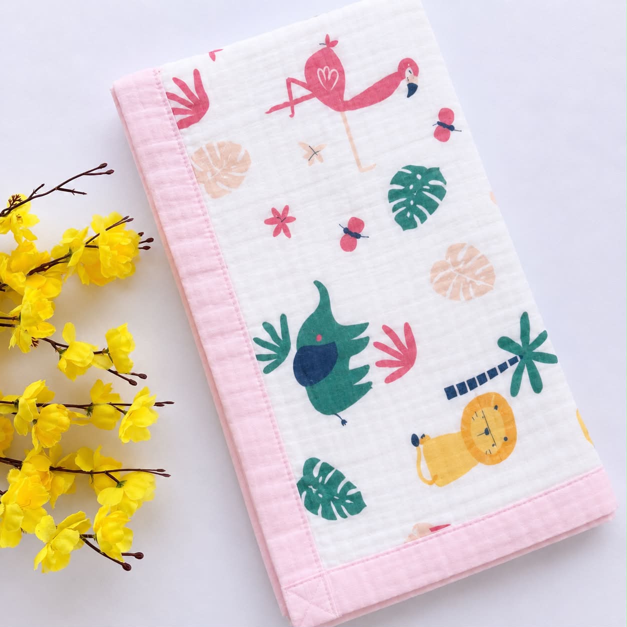 Crinkled Muslin 6 layer Blanket MN01